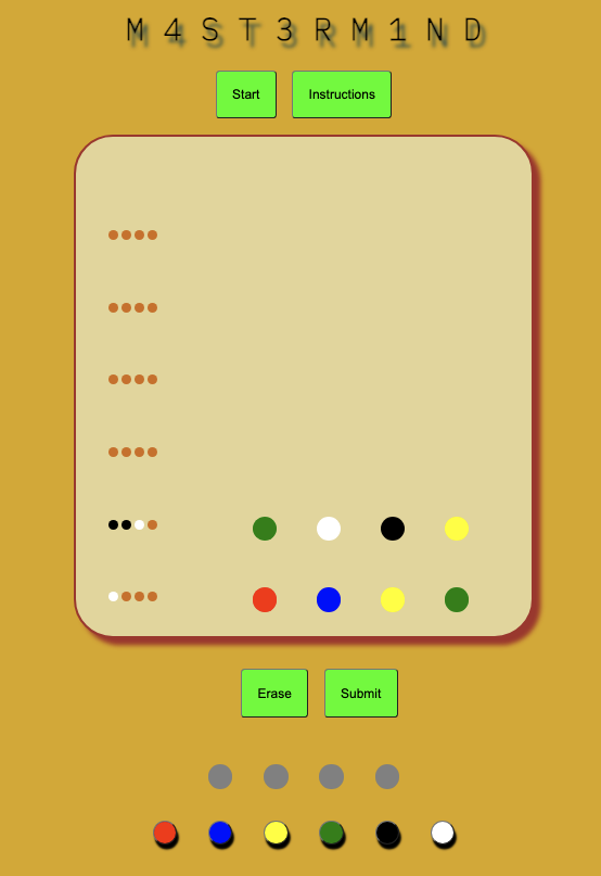 Mastermind Game
